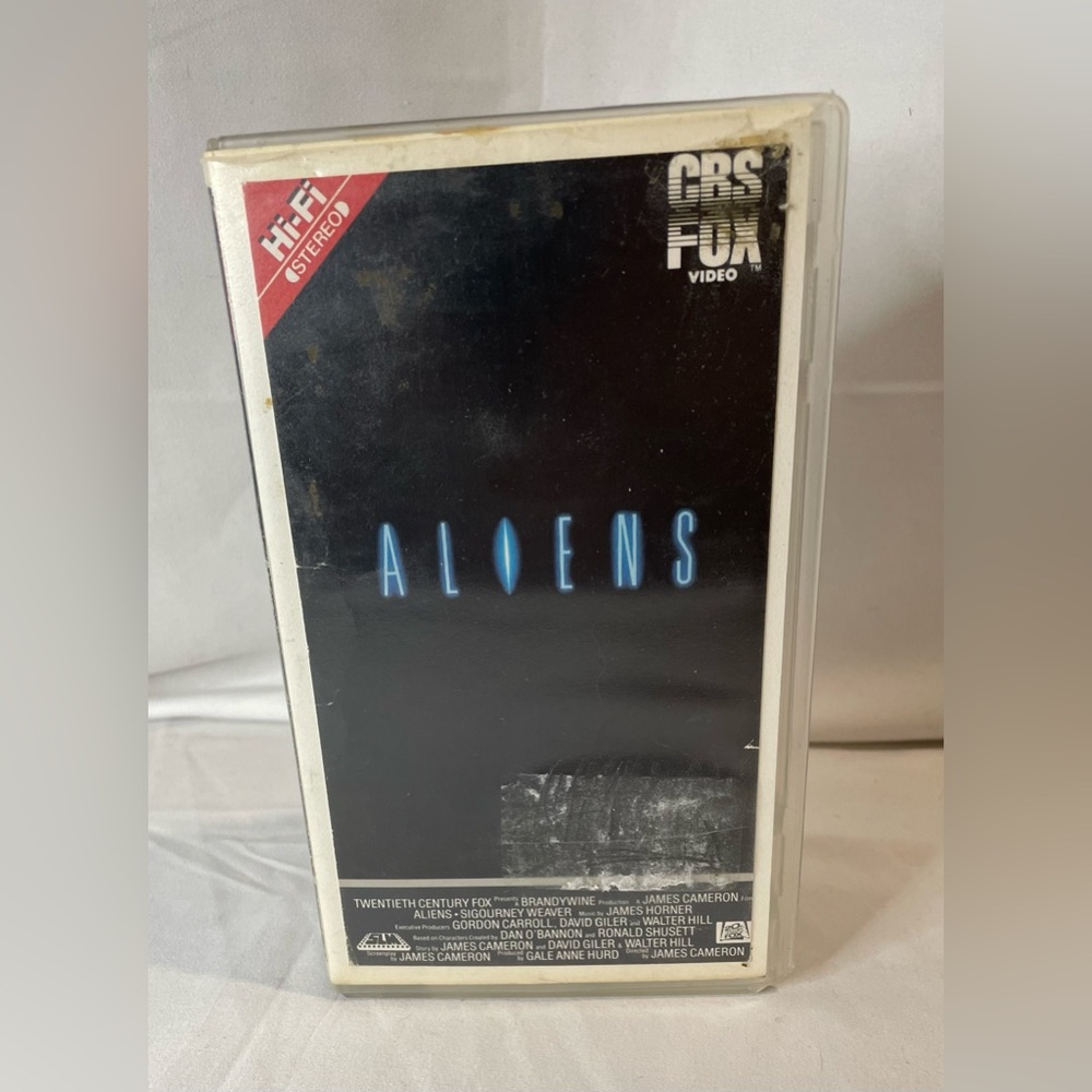 Aliens (VHS, 1986) Rental copy in clear clamshell case horror thriller sequel